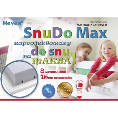 Materac wysokoelastyczny HEVEA SNUDO MAX 90/200