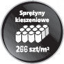 Sprężyny kieszeniowe 254 szt/m2